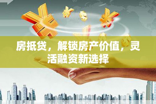 嘉禾房抵贷，解锁房产价值，灵活融资新选择