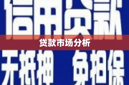嘉禾贷款市场分析