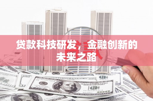 嘉禾贷款科技研发，金融创新的未来之路