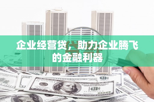 嘉禾企业经营贷，助力企业腾飞的金融利器