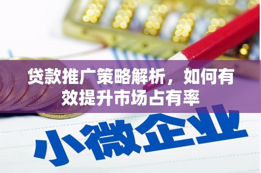 嘉禾贷款推广策略解析，如何有效提升市场占有率
