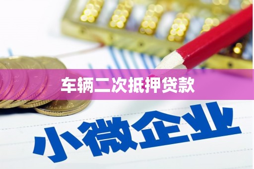 嘉禾车辆二次抵押贷款