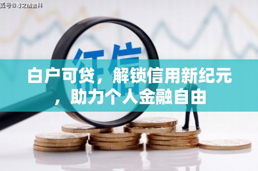 嘉禾白户可贷，解锁信用新纪元，助力个人金融自由