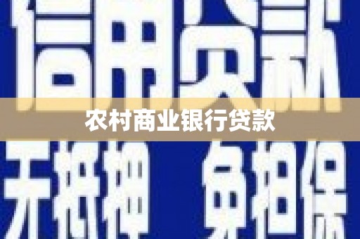 嘉禾农村商业银行贷款