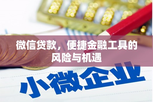 嘉禾微信贷款，便捷金融工具的风险与机遇