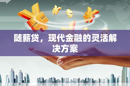 嘉禾随薪贷，现代金融的灵活解决方案