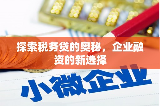 嘉禾探索税务贷的奥秘，企业融资的新选择