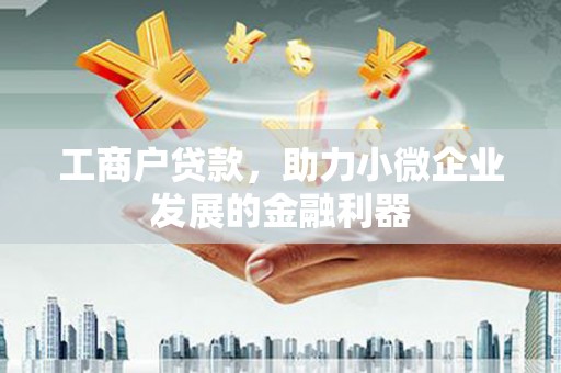 嘉禾工商户贷款，助力小微企业发展的金融利器
