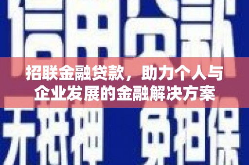 嘉禾招联金融贷款，助力个人与企业发展的金融解决方案