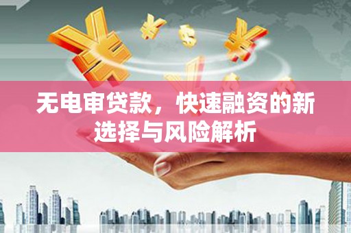 嘉禾无电审贷款，快速融资的新选择与风险解析