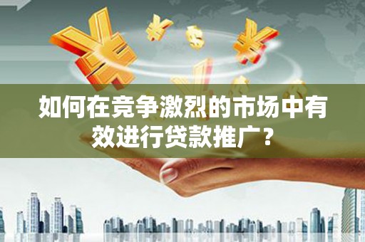 嘉禾如何在竞争激烈的市场中有效进行贷款推广？