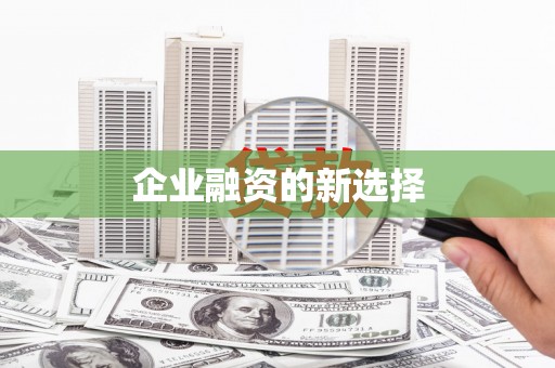嘉禾企业融资的新选择