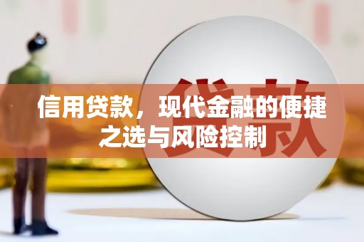 嘉禾信用贷款，现代金融的便捷之选与风险控制