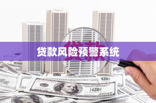 嘉禾贷款风险预警系统