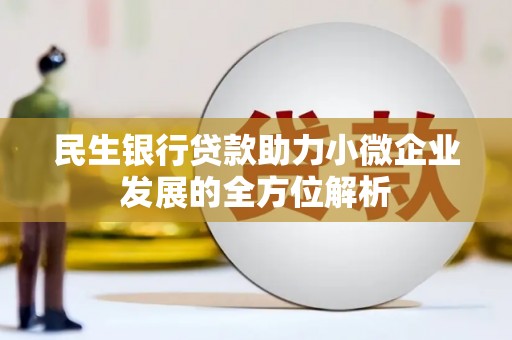 嘉禾民生银行贷款助力小微企业发展的全方位解析
