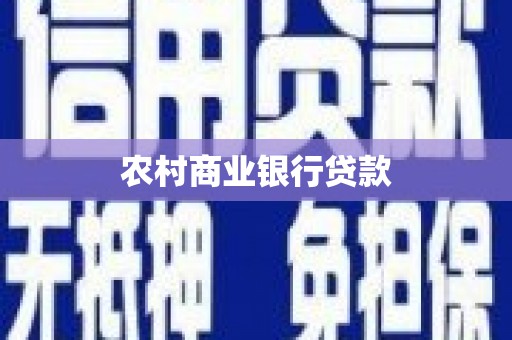 嘉禾农村商业银行贷款