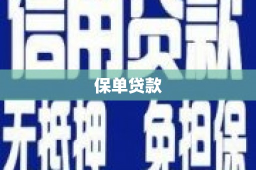 嘉禾保单贷款