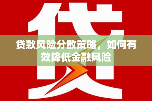 嘉禾贷款风险分散策略，如何有效降低金融风险
