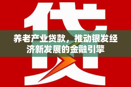 嘉禾养老产业贷款，推动银发经济新发展的金融引擎