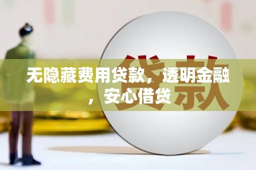 嘉禾无隐藏费用贷款，透明金融，安心借贷