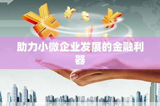 嘉禾助力小微企业发展的金融利器