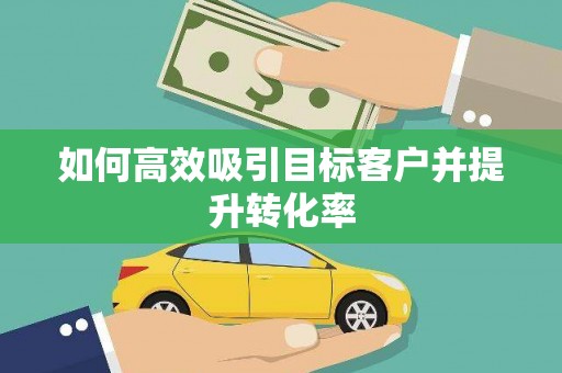 嘉禾如何高效吸引目标客户并提升转化率