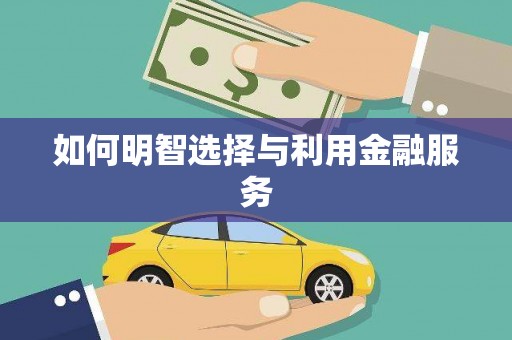 嘉禾如何明智选择与利用金融服务