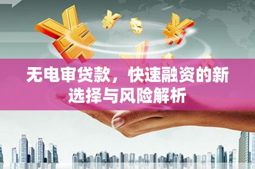 嘉禾无电审贷款，快速融资的新选择与风险解析