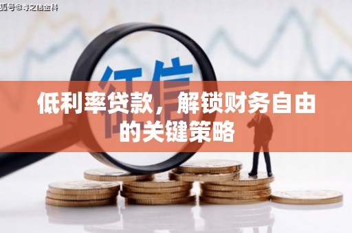 嘉禾低利率贷款，解锁财务自由的关键策略