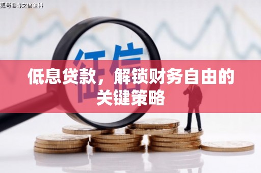 嘉禾低息贷款，解锁财务自由的关键策略