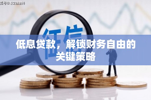 嘉禾低息贷款，解锁财务自由的关键策略