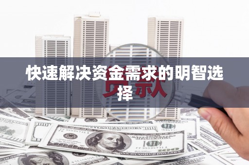嘉禾快速解决资金需求的明智选择