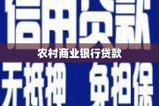 嘉禾农村商业银行贷款