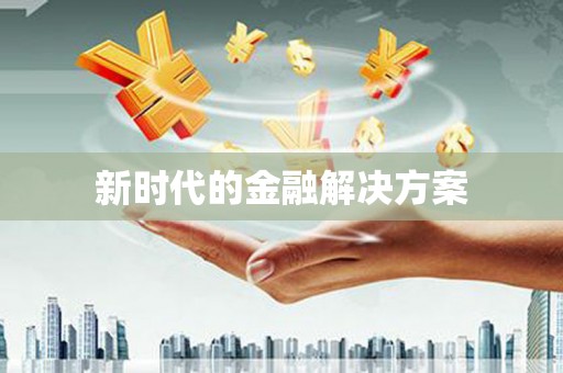 嘉禾新时代的金融解决方案
