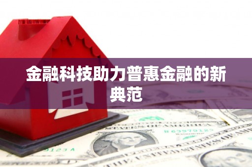 嘉禾金融科技助力普惠金融的新典范