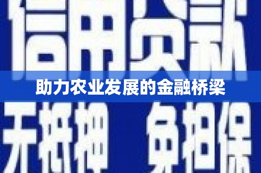 嘉禾助力农业发展的金融桥梁